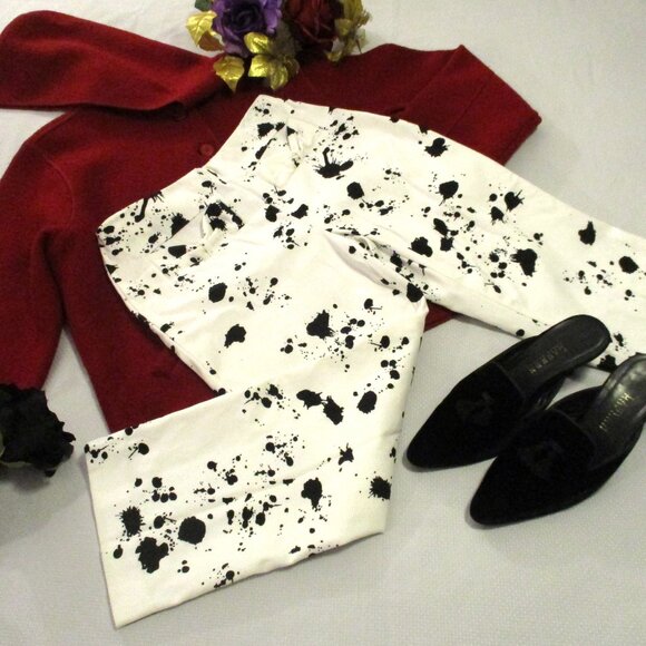 ❣💖 SANDRA PETITE PIQUE BLACK WHITE CAPRIS – SIZE 4P – NWOT 💖❣ - Picture 5 of 16